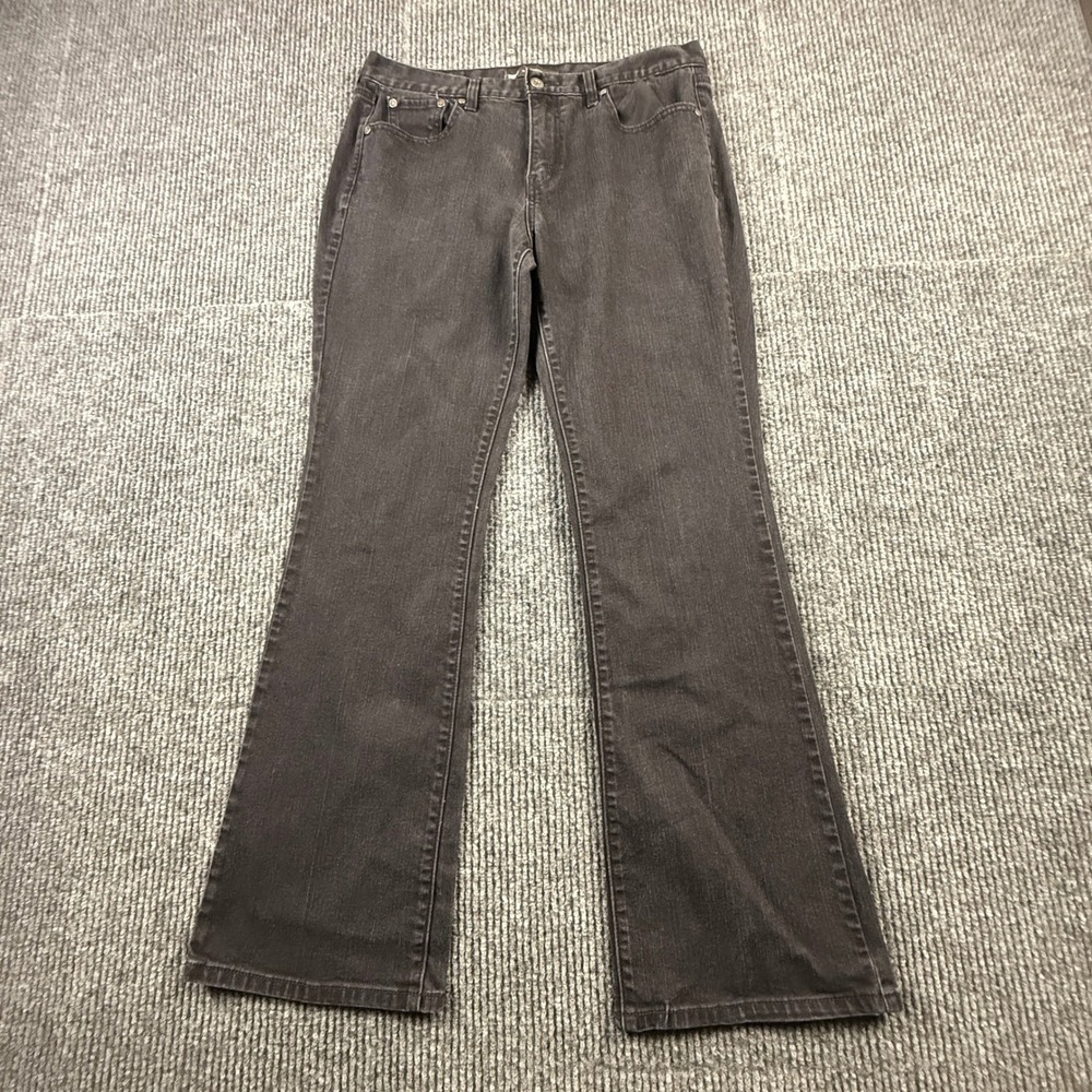 Levis 515 Bootcut Jeans Womens 12M 31x32 Charcoal Black Stretch Denim 15515-0062